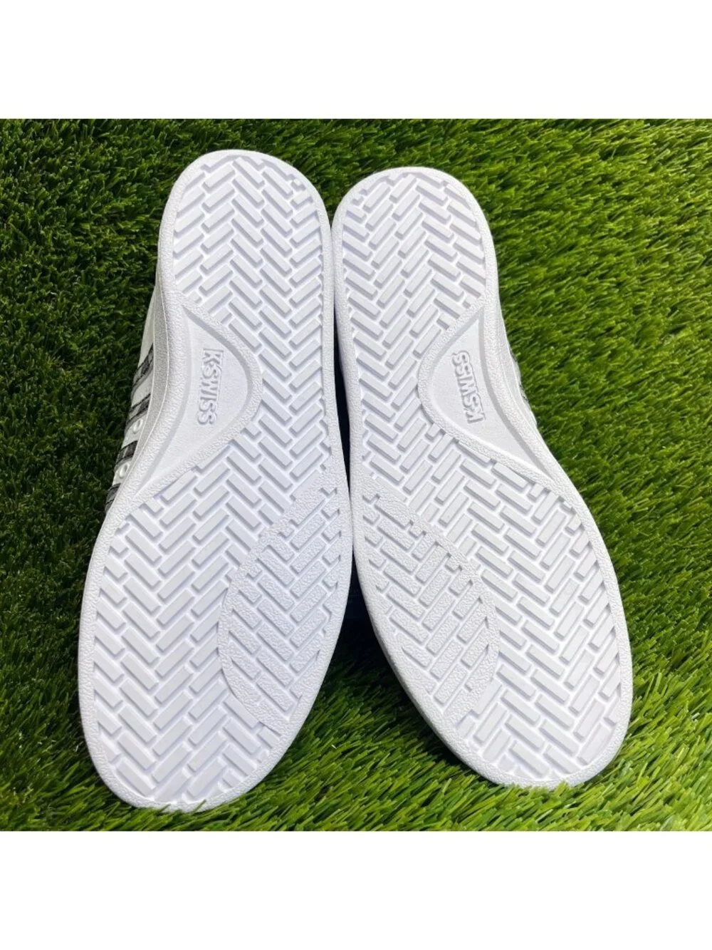 K-Swiss Court Pro II Leopard Womens Size 8 White Black Athletic Shoes Sneakers